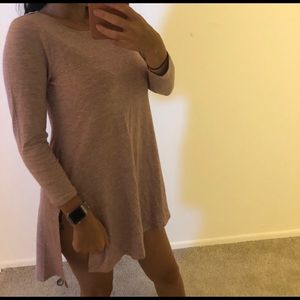 Joan Vass 3/4 Sleeves light purple shirt